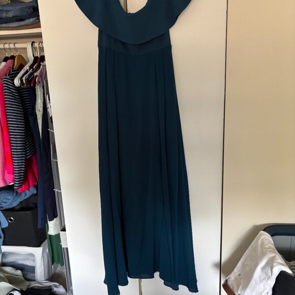 Altar'd State Dayla Maxi Dress Vintage Teal Size - Picture 4 of 4